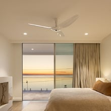 Haiku 152cm DC White Low Profile Smart Ceiling Fan with Remote Control